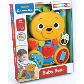 Clementoni B17872 - Montessori baby medvídek Busy