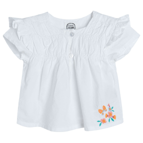 COOL CLUB - Dívčí tričko s krátkým rukávem KRÉMOVÁ vel.74