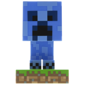 EPEE merch - Icon Light Minecraft - Creeper modrý