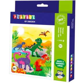 Playbox Zažehlovací korálky 2000 ks Dinosauři