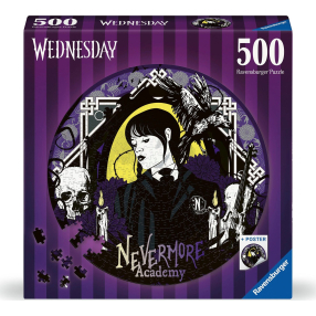 Ravensburger Kruhové puzzle: Wednesday 500 dílků