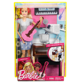 Barbie MUZIKANTKA herní sada BLONDÝNKA