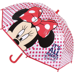 Cerdá - Dětský manuální deštník Disney Minnie červený