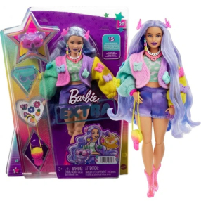 Barbie Extra - Levandulové Vlasy s motýlky