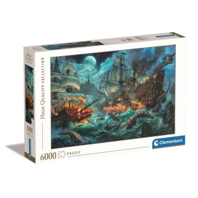 Clementoni - Puzzle 6000 Bitva pirátů
