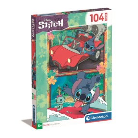 Clementoni 27571 - Puzzle 104 super Disney Stitch