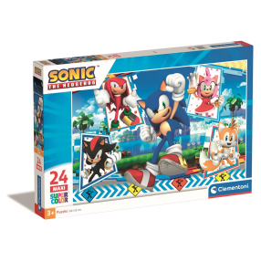 Clementoni 28526 - Puzzle 24 maxi Sonic