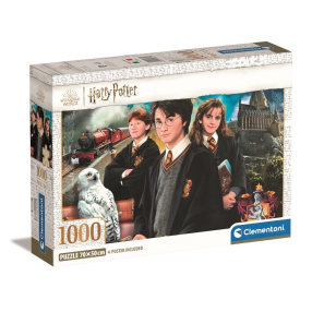 Clementoni - Puzzle 1000 Harry Potter Compact box