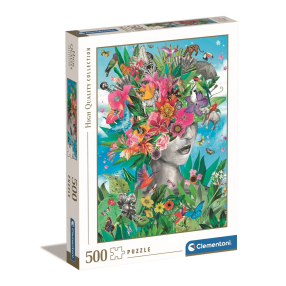Clementoni - Puzzle 500 Hlavou v džungli