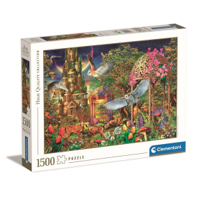 Clementoni - Puzzle 1500 Woodland fantasy garden