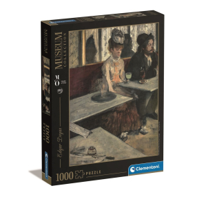 Clementoni 39761 - Puzzle 1000 Museum Orsay Degas, "Dans un café"