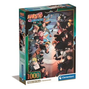 Clementoni - Puzzle 1000 Naruto Shippuden - Compact