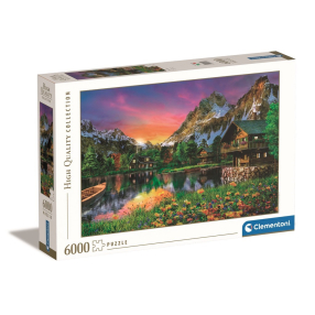 Clementoni - Puzzle 6000 Jezero v Alpách
