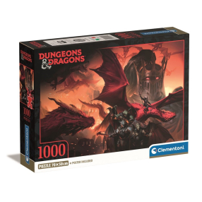 Clementoni 39914 - Puzzle 1000 Dungeons & Dragons - Compact