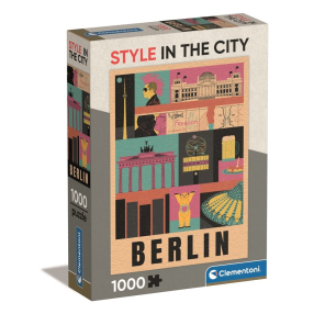 Clementoni 39845 - Puzzle 1000 Style in the city Berlin Compact box
