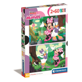 Clementoni 24815 - Puzzle 2x60 Disney Minnie