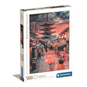 Clementoni - Puzzle 500 Večer v Kjótu