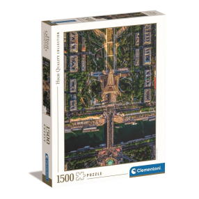 Clementoni - Puzzle 1500 Flying over Paris