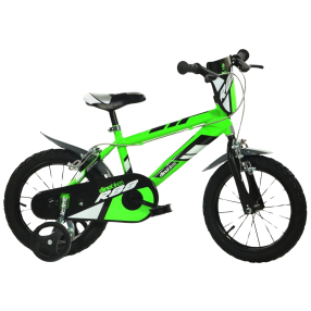 DINO Bikes - Dětské kolo 16" - Zelené 2017
