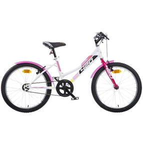 DINO Bikes - Dětské kolo 20" - Aurelia Sport bílo-růžové