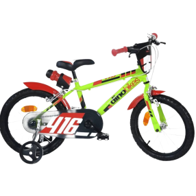 DINO Bikes - Dětské kolo 16" - Zeleno-černé 2020