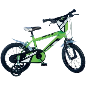 DINO Bikes - Dětské kolo 14" - Zelené 2017