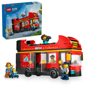 LEGO® City 60407 Červený dvoupodlažní vyhlídkový autobus