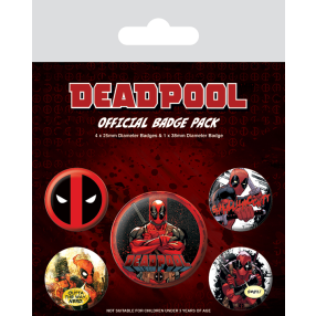 EPEE merch - Set odznaků Deadpool