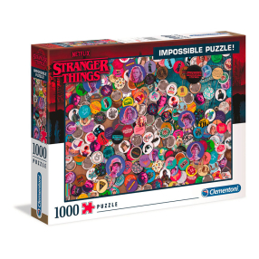 Clementoni 39528 - Puzzle 1000 Impossible Stranger things