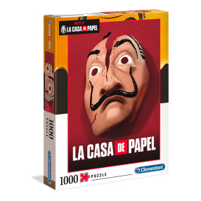Clementoni - Puzzle 1000 Netflix: Papírový dům - Maska