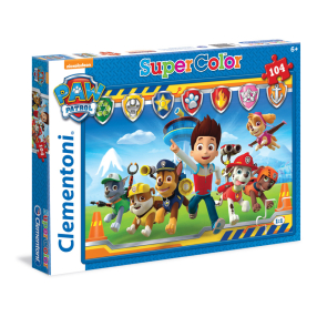 Clementoni 27945 - Puzzle Supercolor 104 Tlapková patrola
