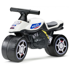 FALK - Odstrkovadlo motorka policejní modro/bílá