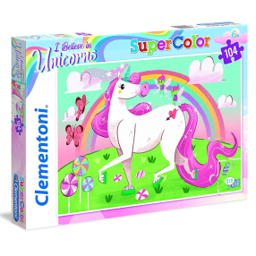 Clementoni - Puzzle Supercolor 104 Jednorožec