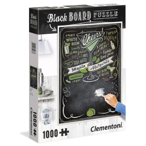 Clementoni - Puzzle Black Board 1000 Na zdraví