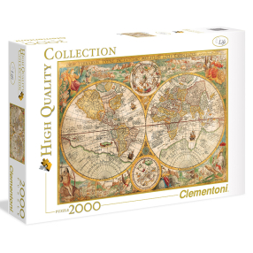 Clementoni 32557 - Puzzle 2000 Mapa Antic