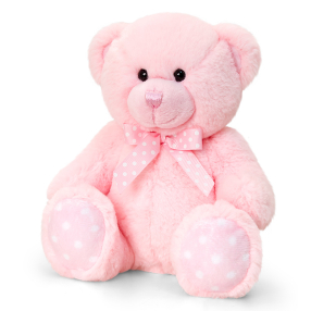 KEEL SN0777 - Medvěd Baby Spotty růžový 25 cm