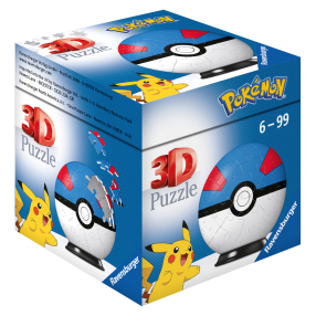 Ravensburger Puzzle-Ball 3D Pokémon Motiv 2 - položka 54 dílků