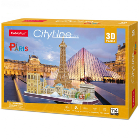 CubicFun - Puzzle 3D Paříž 114 dílků