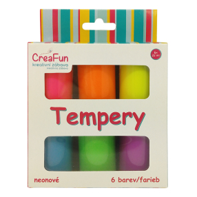 CreaFun - Tempery neonové 6 barev