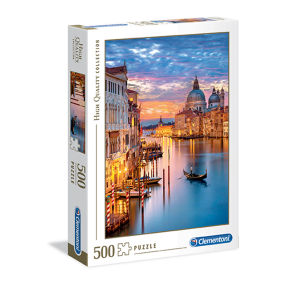 Clementoni 35056 - Puzzle 500 Osvětlení Benátek