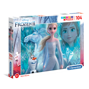 Clementoni 27127 - Puzzle Supercolor 104 Frozen 2