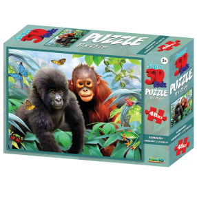 PRIME 3D PUZZLE - Jungle Buddies 48 dílků