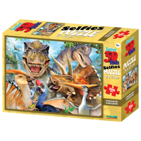 PRIME 3D PUZZLE - Dinosaur Selfie 100 dílků