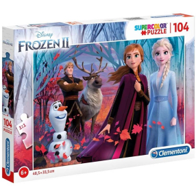Clementoni 27274 - Puzzle Supercolor 104 Frozen 2