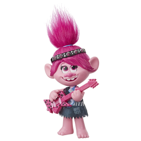 Trolls zpívající figurka Poppy s rockovým příslušenstvím