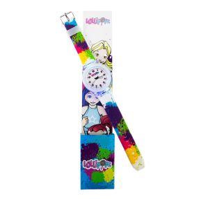 Hodinky Lollipopz s LED světlem barevný pásek