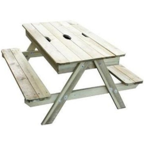 Trigano - Stoleček dřevěný piknik s úložným prostorem