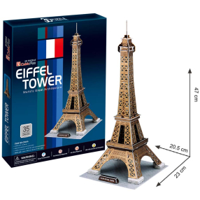 CubicFun - Puzzle 3D Eiffelova věž - 35 dílků