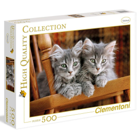 Clementoni - Puzzle 500 Koťata