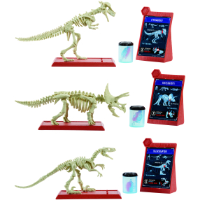 Jurassic World Dino kostry - 3 druhy